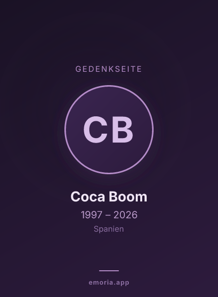 Gedenkportrait von Coca Boom