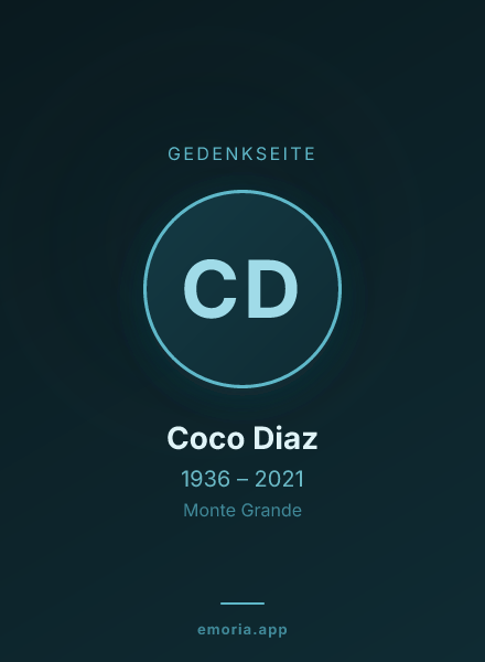 Gedenkportrait von Coco Diaz