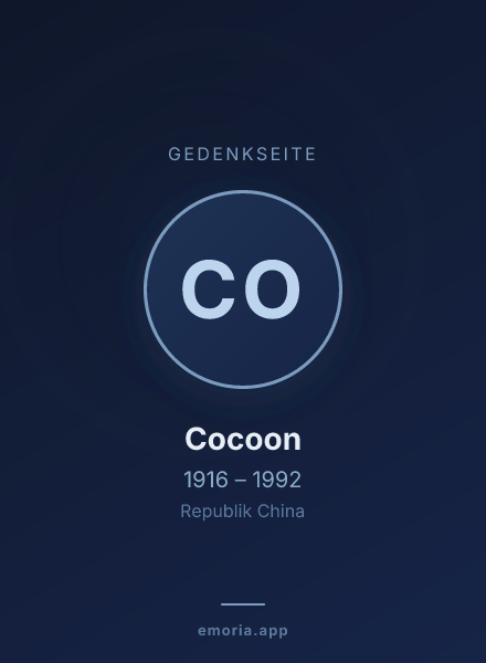 Gedenkportrait von Cocoon