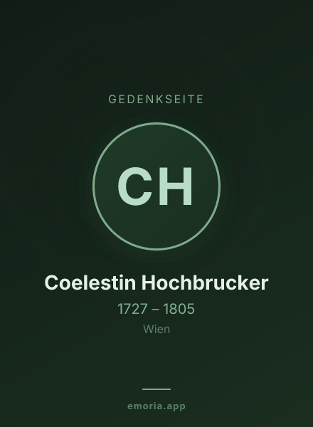 Gedenkportrait von Coelestin Hochbrucker