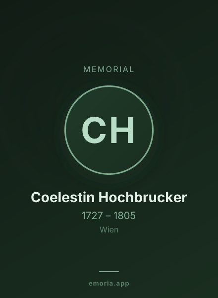 Memorial portrait of Coelestin Hochbrucker
