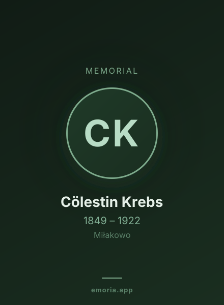 Memorial portrait of Cölestin Krebs