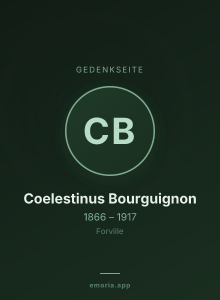Gedenkportrait von Coelestinus Bourguignon
