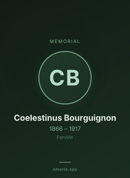 Memorial portrait of Coelestinus Bourguignon