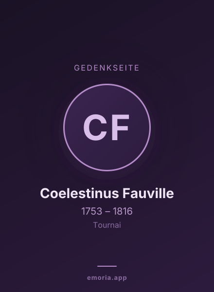 Gedenkportrait von Coelestinus Fauville