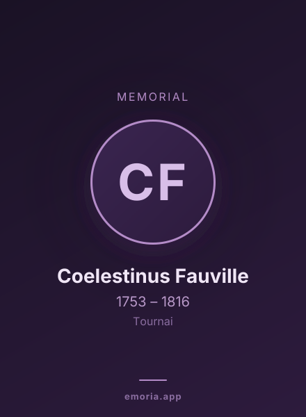 Memorial portrait of Coelestinus Fauville