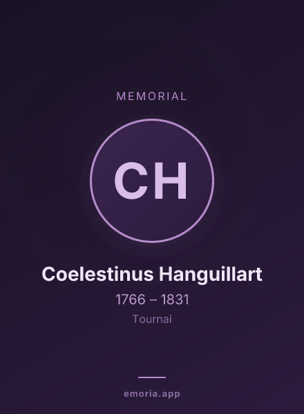 Memorial portrait of Coelestinus Hanguillart