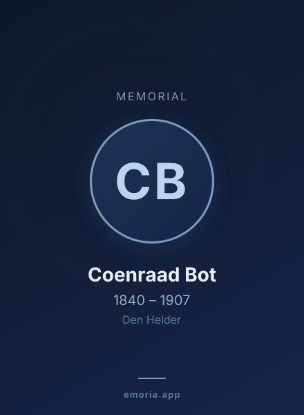 Memorial portrait of Coenraad Bot