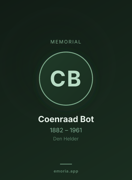 Memorial portrait of Coenraad Bot