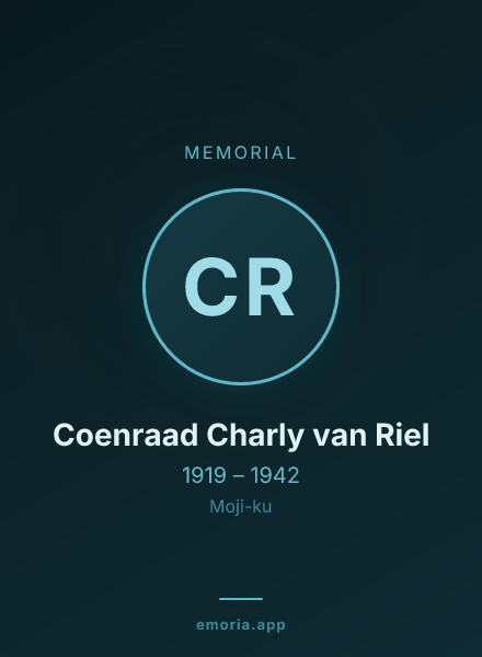Memorial portrait of Coenraad Charly van Riel