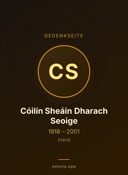 Gedenkportrait von Cóilín Sheáin Dharach Seoige