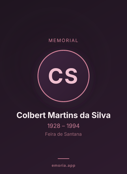 Memorial portrait of Colbert Martins da Silva