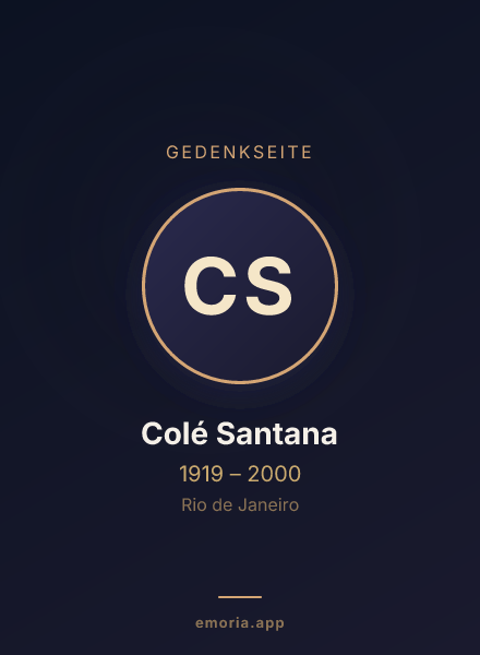 Gedenkportrait von Colé Santana