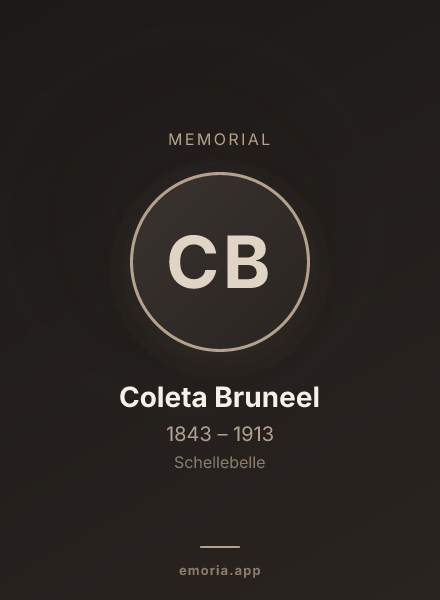 Memorial portrait of Coleta Bruneel