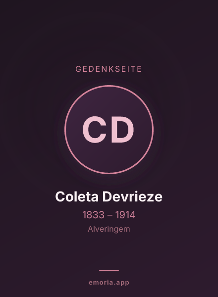 Gedenkportrait von Coleta Devrieze