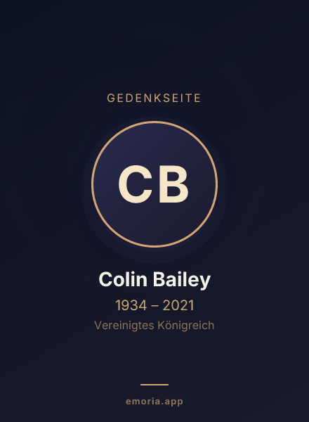 Gedenkportrait von Colin Bailey