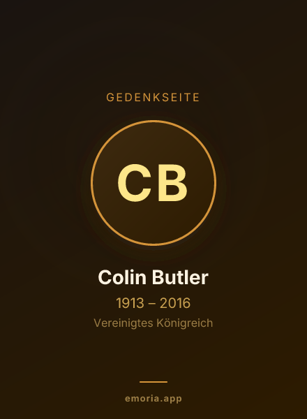 Gedenkportrait von Colin Butler