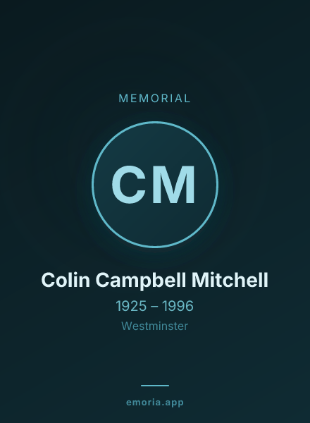 Memorial portrait of Colin Campbell Mitchell