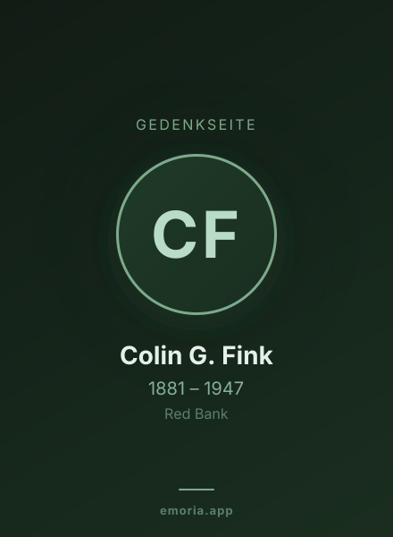 Gedenkportrait von Colin G. Fink