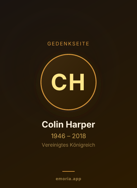 Gedenkportrait von Colin Harper