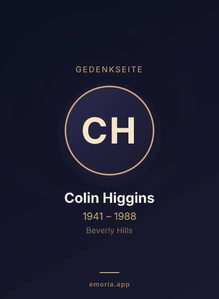 Gedenkportrait von Colin Higgins