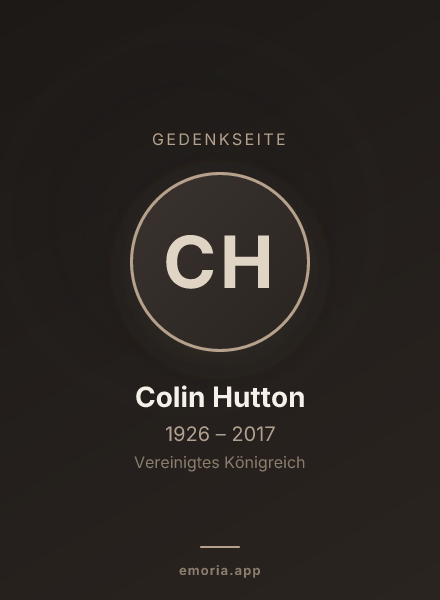 Gedenkportrait von Colin Hutton