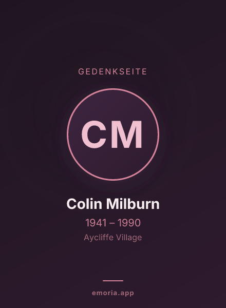 Gedenkportrait von Colin Milburn