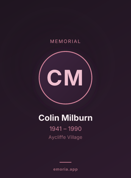 Memorial portrait of Colin Milburn