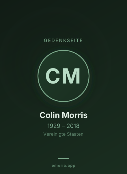 Gedenkportrait von Colin Morris