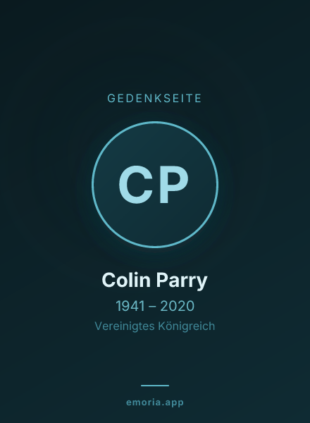Gedenkportrait von Colin Parry