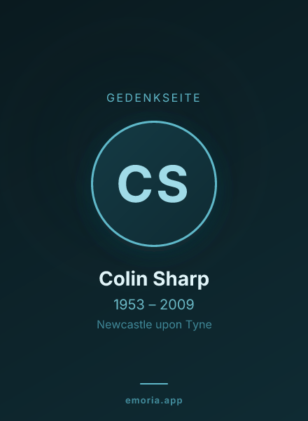 Gedenkportrait von Colin Sharp