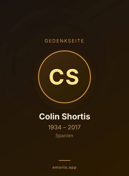 Gedenkportrait von Colin Shortis