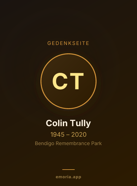 Gedenkportrait von Colin Tully