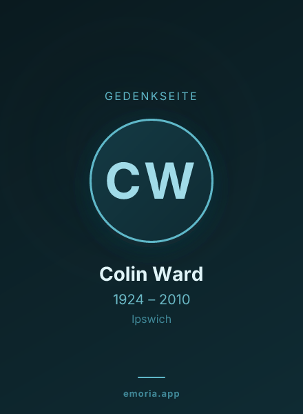 Gedenkportrait von Colin Ward
