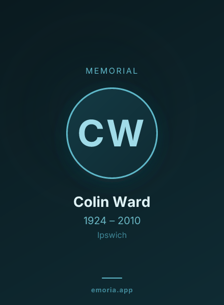 Memorial portrait of Colin Ward