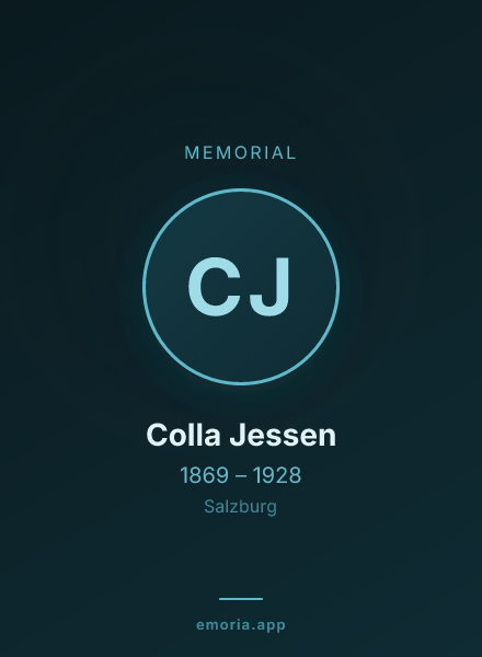 Memorial portrait of Colla Jessen
