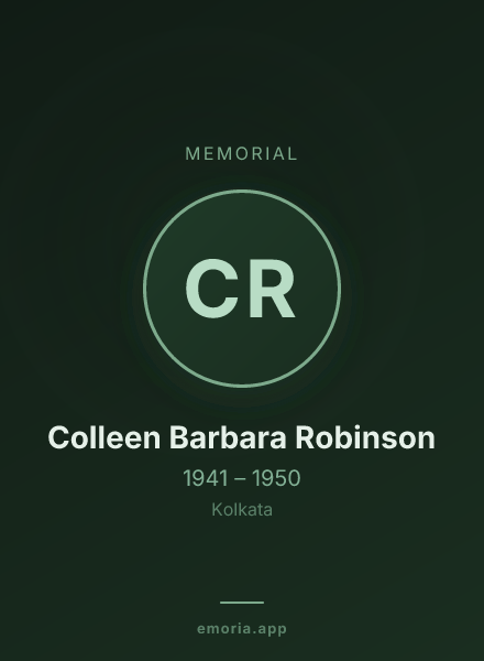 Memorial portrait of Colleen Barbara Robinson