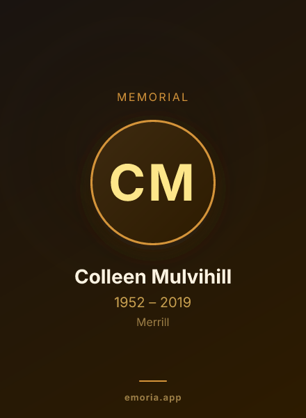 Memorial portrait of Colleen Mulvihill