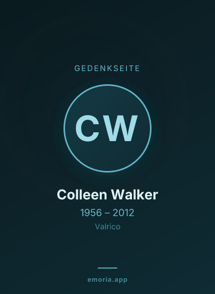Gedenkportrait von Colleen Walker