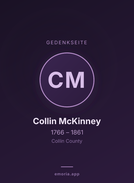 Gedenkportrait von Collin McKinney