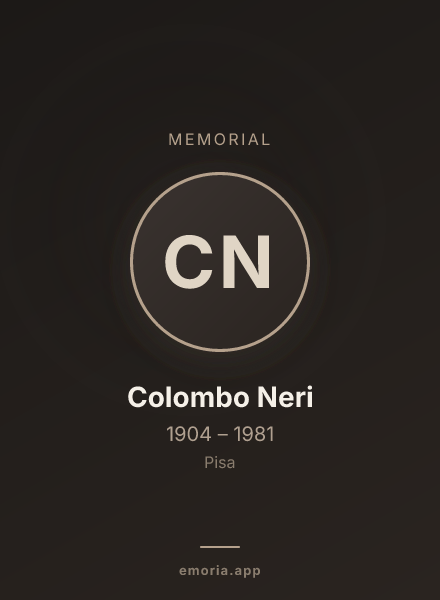 Memorial portrait of Colombo Neri
