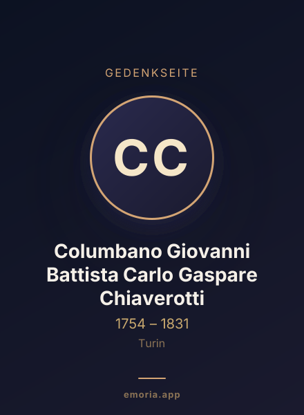 Gedenkportrait von Columbano Giovanni Battista Carlo Gaspare Chiaverotti