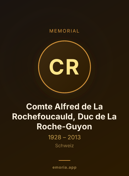 Memorial portrait of Comte Alfred de La Rochefoucauld, Duc de La Roche-Guyon