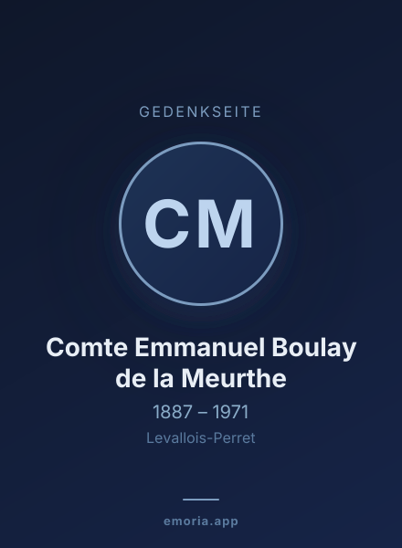 Gedenkportrait von Comte Emmanuel Boulay de la Meurthe
