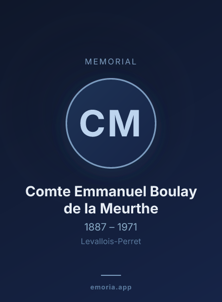 Memorial portrait of Comte Emmanuel Boulay de la Meurthe