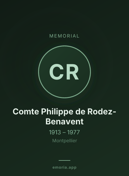 Memorial portrait of Comte Philippe de Rodez-Benavent