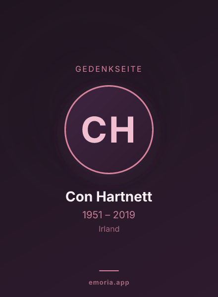 Gedenkportrait von Con Hartnett