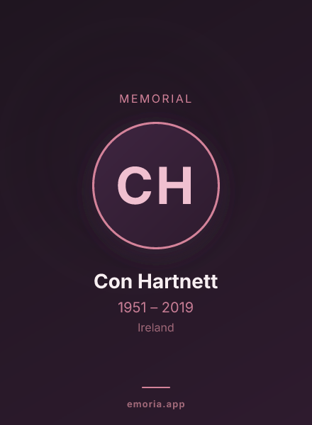 Memorial portrait of Con Hartnett