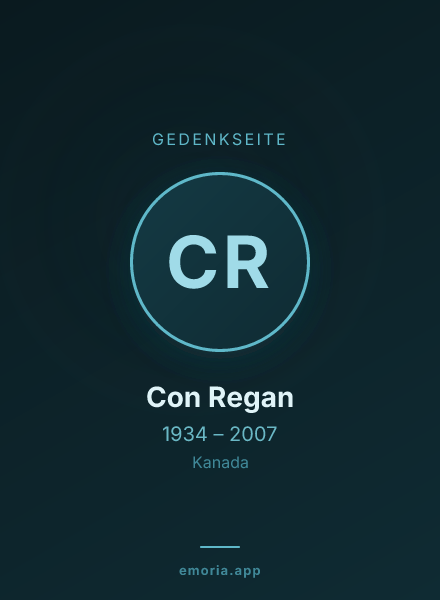 Gedenkportrait von Con Regan