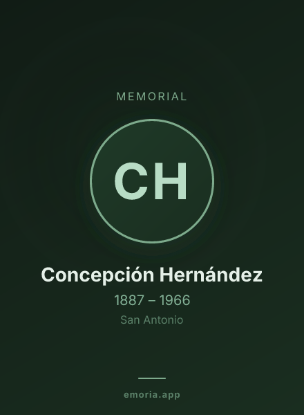 Memorial portrait of Concepción Hernández